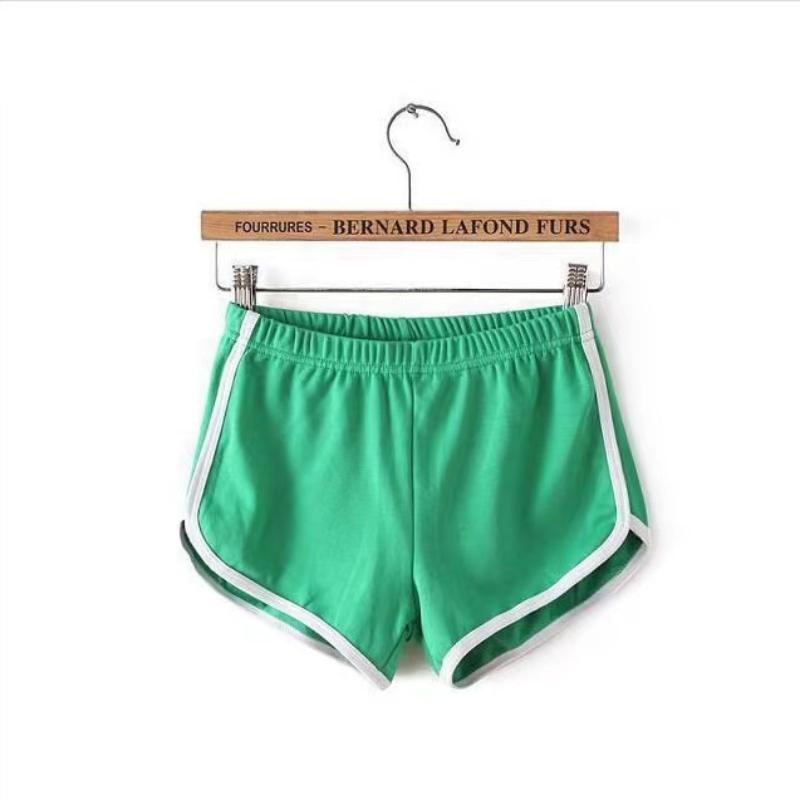 Sports Shorts Women Summer 2026 New Candy Color Anti Emptied Skinny Shorts Casual Lady Elastic Waist Beach Correndo Short Pants