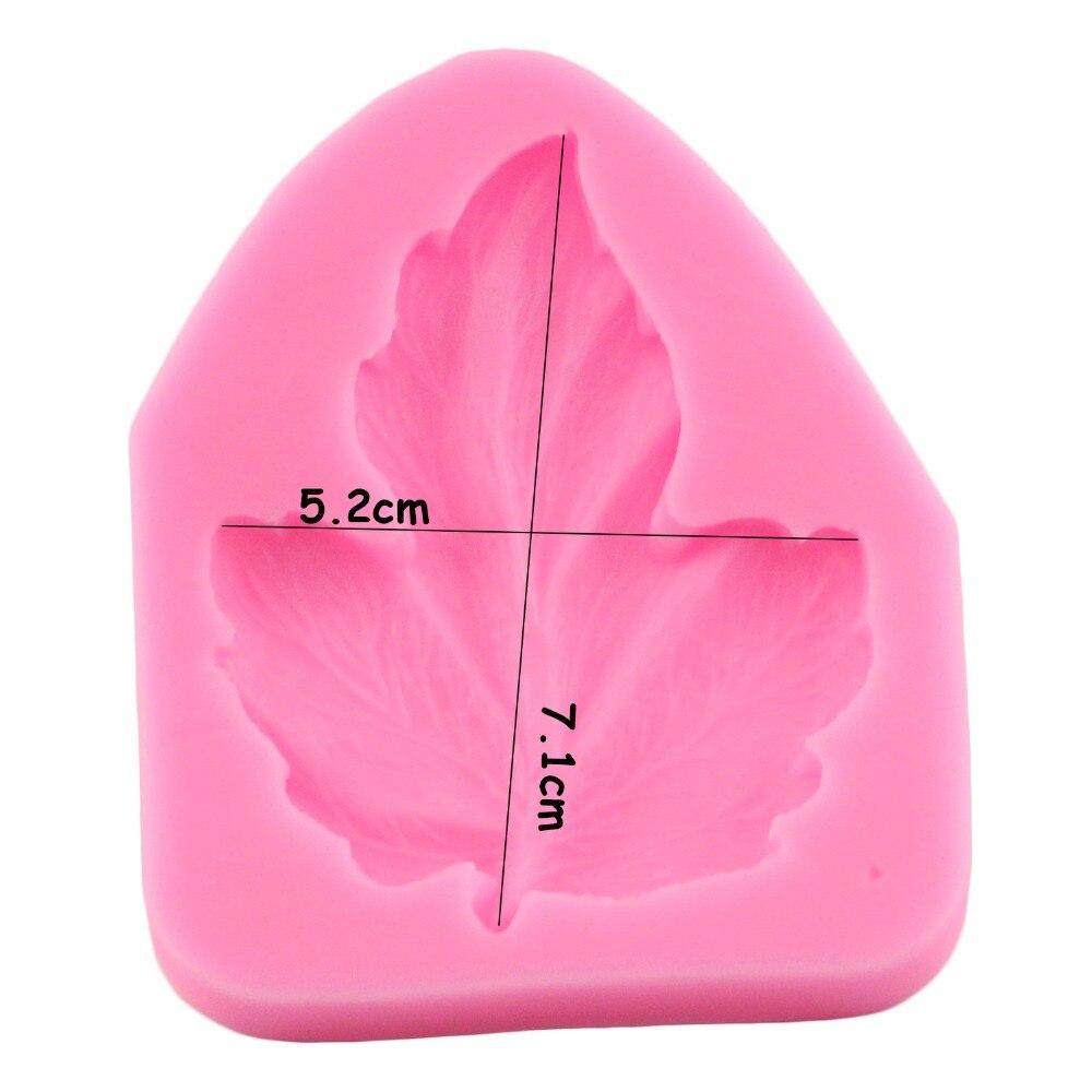 Mujiang Large Leaf Silicone Mold Leaves Fondant Molds DIY Cake Decorating Tools Candy Resin Clay Soap Chocolate Gumpaste Moulds