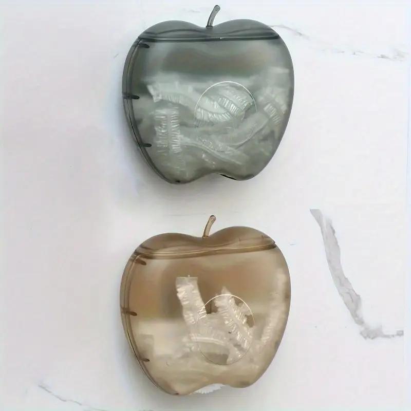 Easy to install wall mounted cling film and shower cap storage box - large capacity, no drilling required, perfect for kitchen a