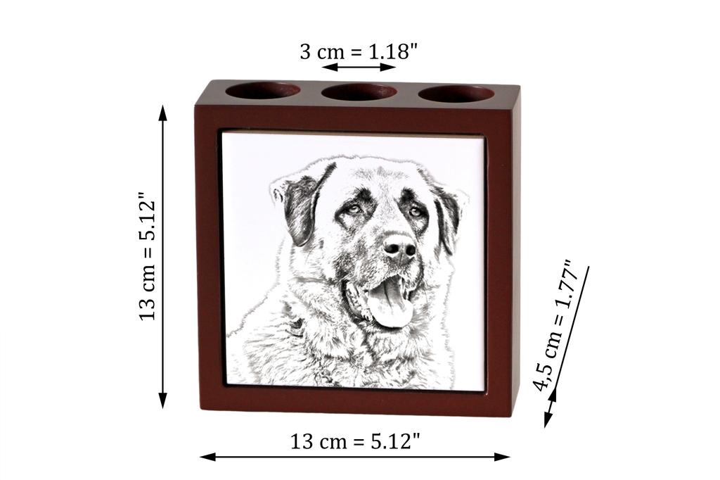 Anatolian Shepherd Dog, Turkish Kangal Dog – Pen holder with a dog, desk organizer with a print | Art-Dog