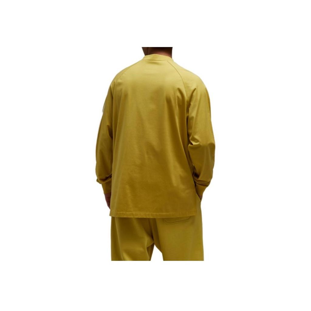 Y-3 Striped Loose Fit Long Sleeve Sweatshirt Unisex sweatshirt Yellow IQ1789