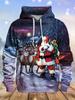 3D Printed Santa Claus Graphic Adult Hoodies Christmas Family Party Stylish Sweatshirts Reindeer Casual New Year Unisex Clothes