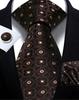 Mens Tie Paisley Jacquard Woven 8Cm Formal Business Wedding Necktie Pocket Square Set Suit Cravat High Quality Handmade Gravata