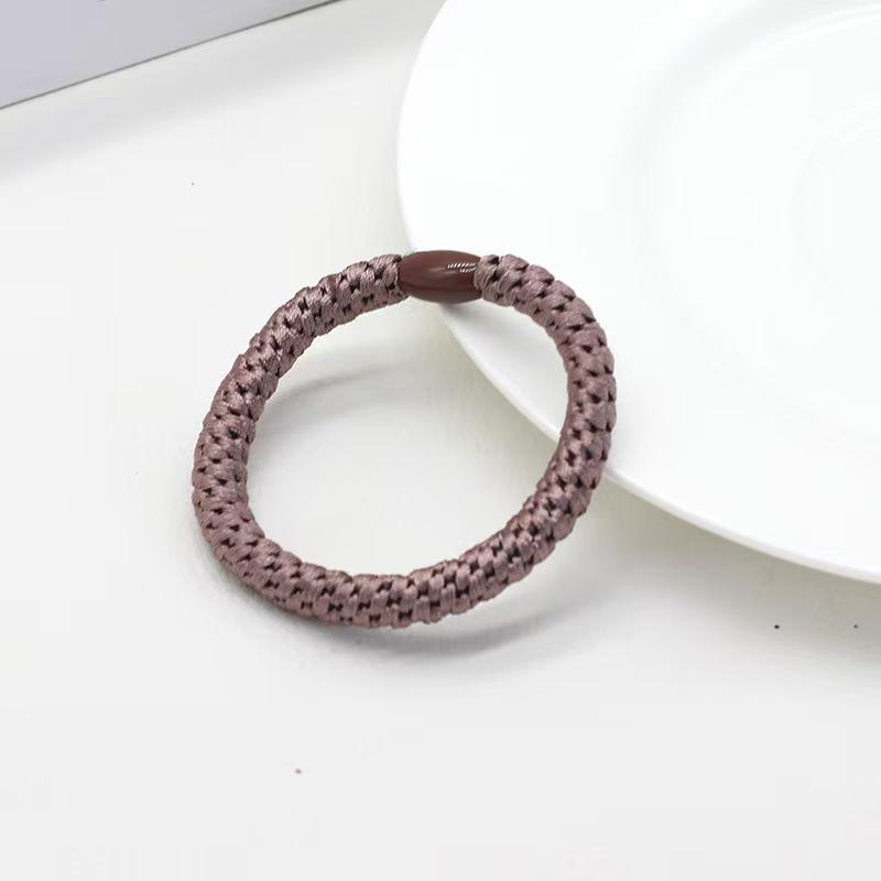 High-Elastic Embroidery Thread Hair Tie for Women - Twisted Ponytail Holder