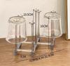 Creative Retractable Cup Holder Stainless Steel  Inverted Cup Coffee Table, Dining Table Drain Rack, Kitchen Storage rack