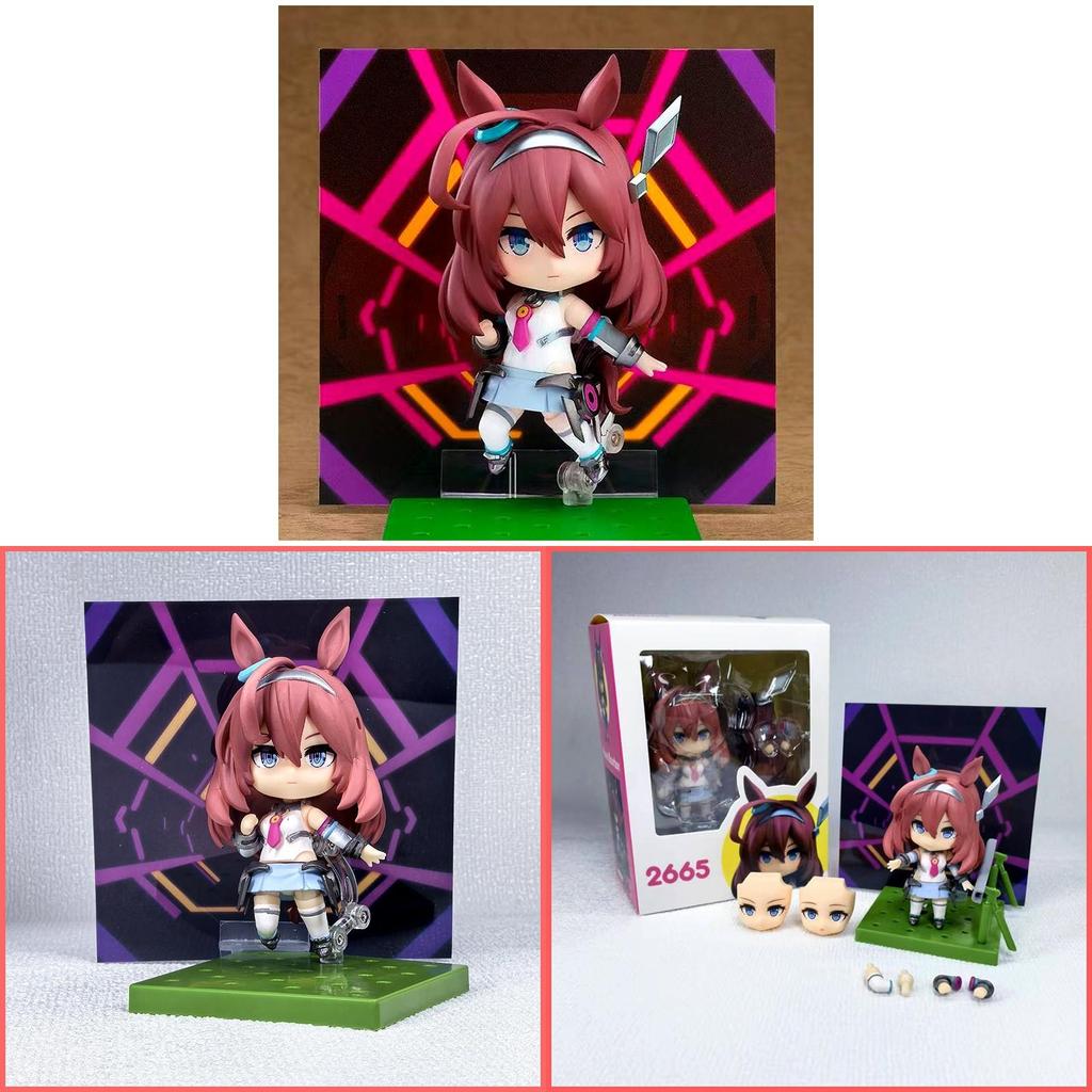 Umamusume Pretty Derby Mihono Bourbon Pvc Figure With Face Swap Function For Collector Fans