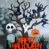 Halloween Decorations Evil Tree Pumpkin Tabletop Holiday Village For Parties And Events Home ( 25X28cm)