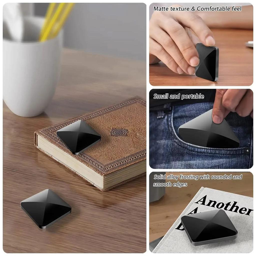 Kinetic Alloy Flip Desktop Toy Rotating Fingertip Gyro Stress Relief Office Play Toy For Adult And Teen Player Gift