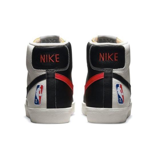 Nike Blazer Mid '77 EMB NBA 75th Anniveristy Schwarz/Chilirot/Sail - DD8025101