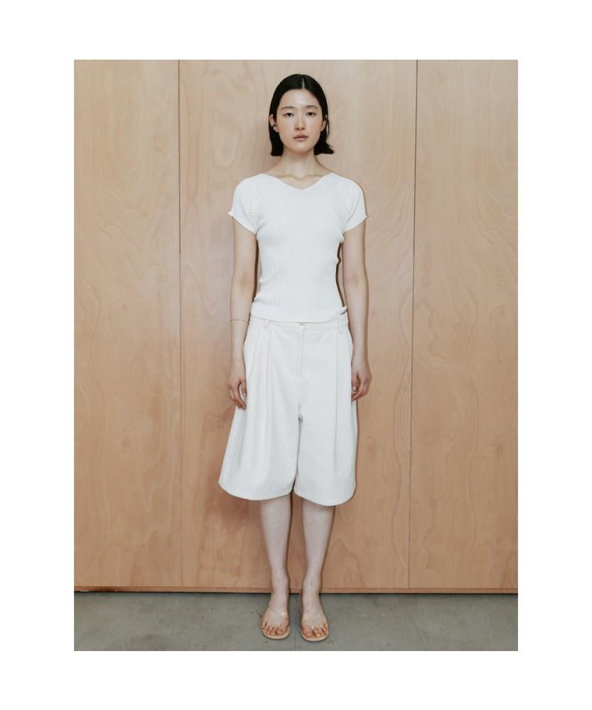 Diaepeocheo Delia Short Sleeve Knit Top Beige (Ta6451A01A)