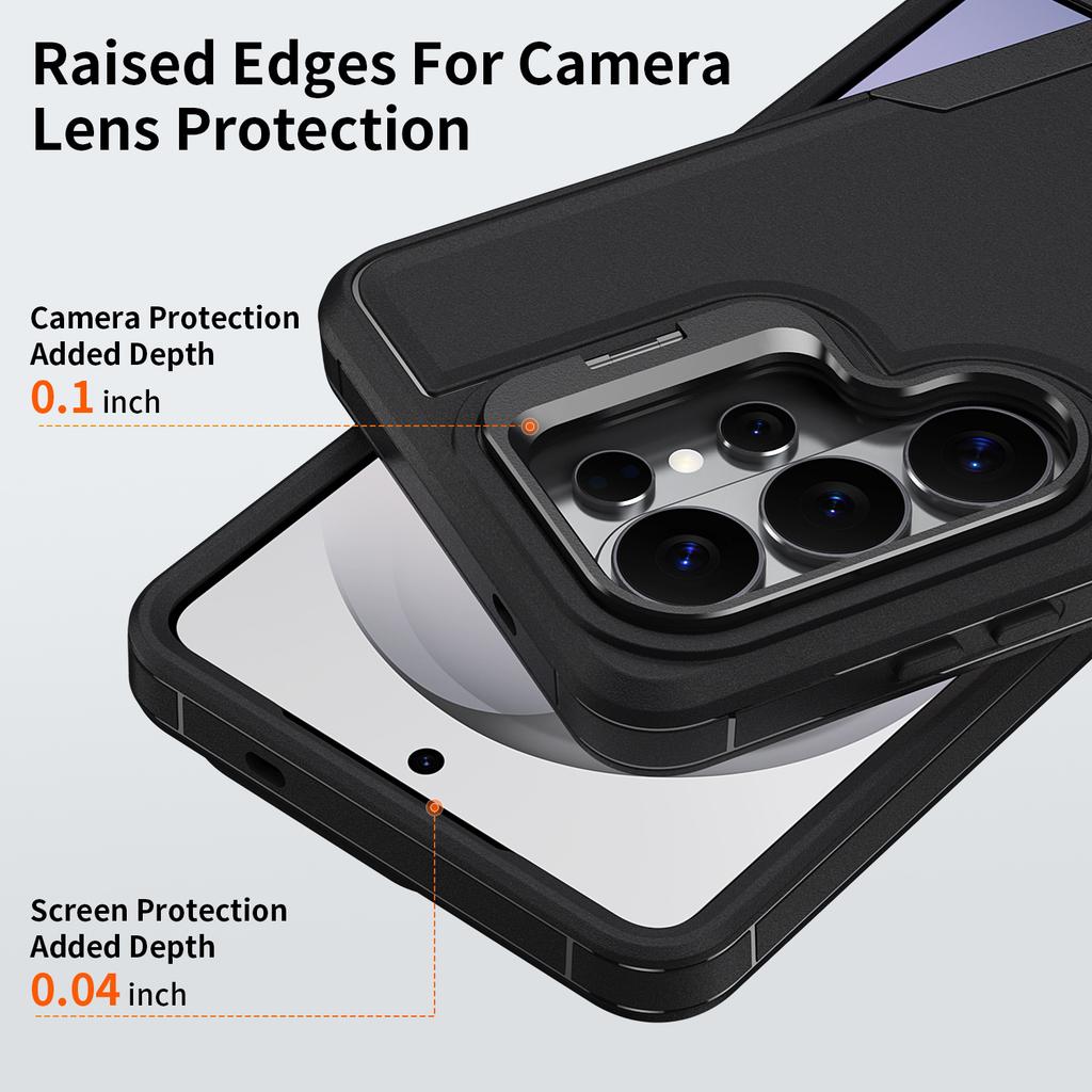 Suitable for Samsung S26Ultra, S25Ultra, S24Ultra rugged phone case with stand