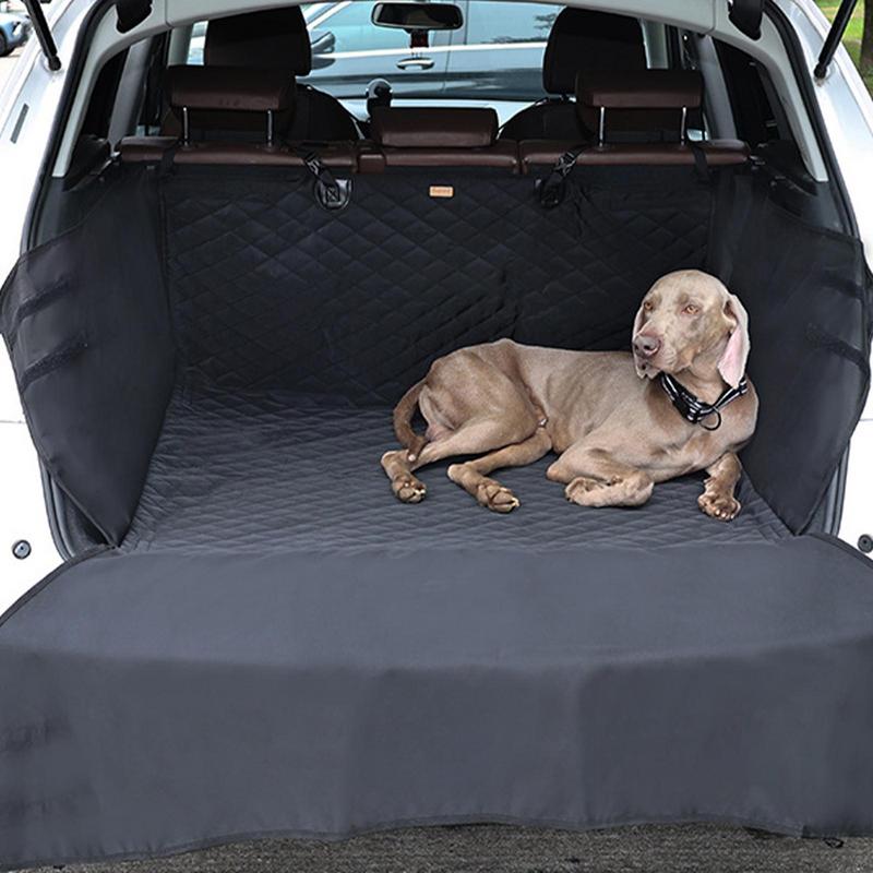Non-Slip Trunk Mat For SUV Dog Seat Mat With Bumper Flap Protector Non-slip Waterproof Pet Trunk Liner Cover Car Seat Protector