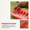 5Pcs Plastic Anti Spill Feeding Tray Sturdy Small Poultry Feeder Easy to Use Chick Feeder  Quail