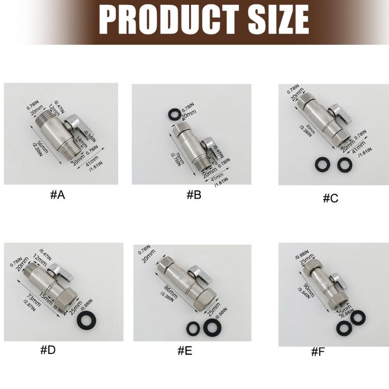Stainless Steel Quick Connect Ball Valves Leakproof Seal And Simple Setups Flows Control Valves For Bathroom Water Heaters