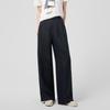 La Chapelle Women's Lyocell Linen Wide-Leg Pants