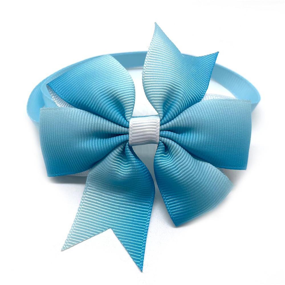 50/100pcs Pet Dog Winter Accessories Small Dogs Cat Bowties Neckteis Snowflake Style Dog Grooming Products Dog Holiday Blue Bows