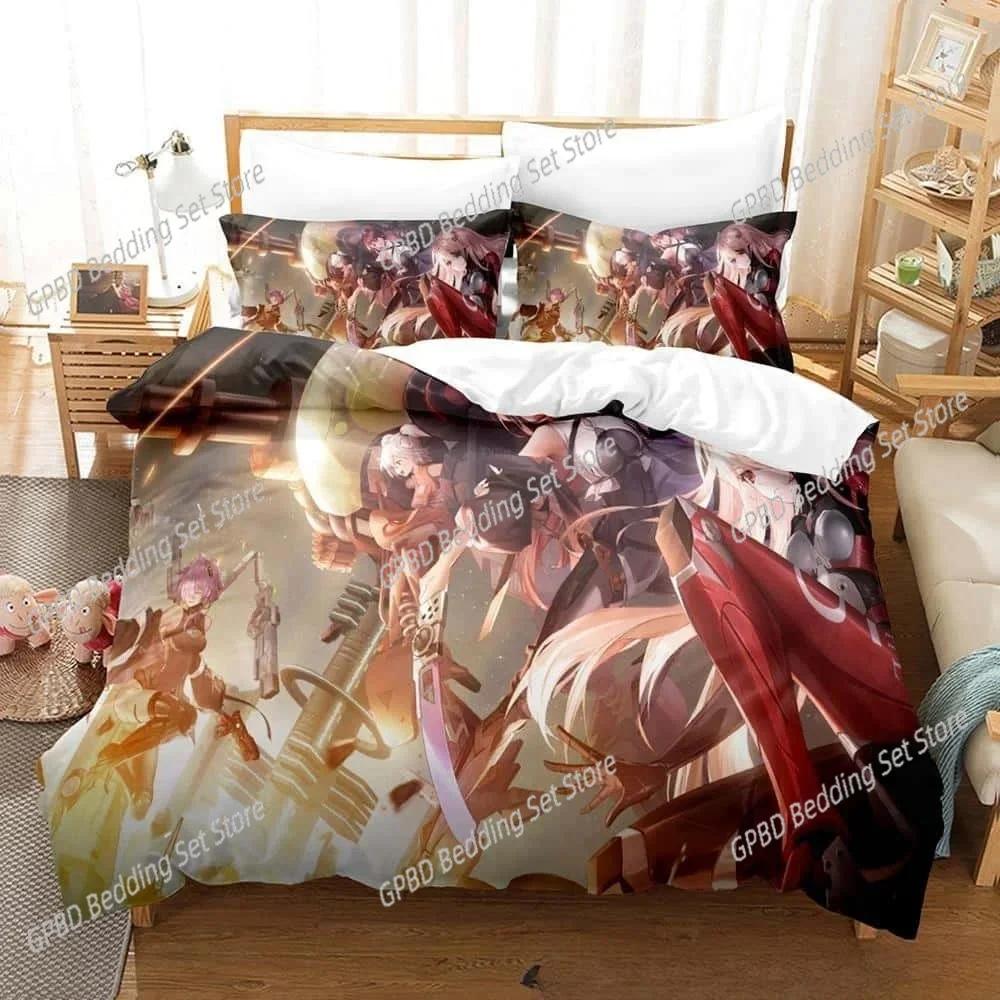 Comforter 3D Printing Game Tower Of Fantasy Anime Bedding Set Bedroom Soft Modern S Comefortable Quilt