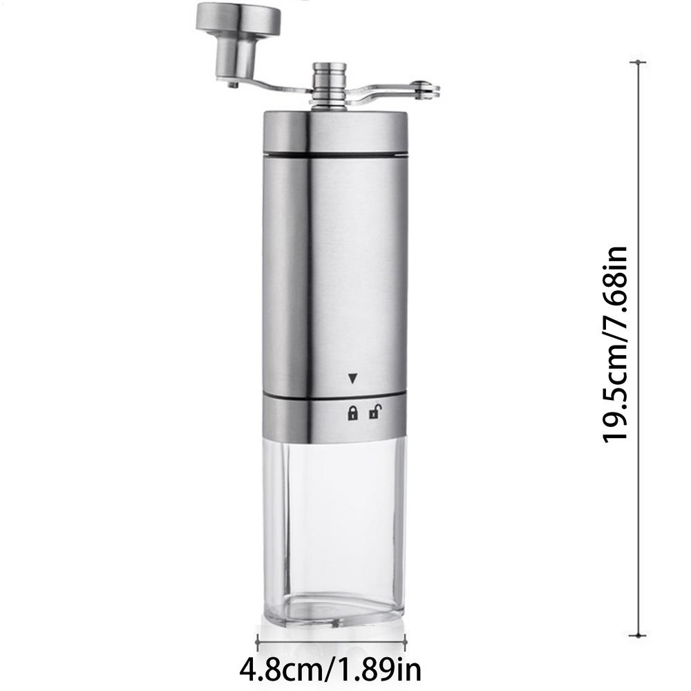 

Coffee Bean Grinder Portable Hand Crank Coffee Grinding Machine Lightweight Mill Tool for Kitchen Backyard Party BBQ Camping