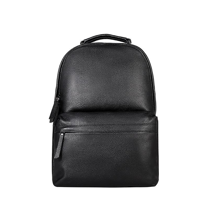 

Рюкзак из натуральной кожи Рюкзак из натуральной кожи Повседневный мужской дорожный рюкзак Сумка One Size чёрный