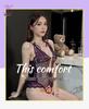 Lace Crotchless Bodysuit - French Flirty See-through Lingerie 