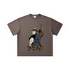 260 GSM Double Yarn 32 Count 100% Cotton Black Clover V2 Asta Print Unisex Heavy Cotton T Shirt