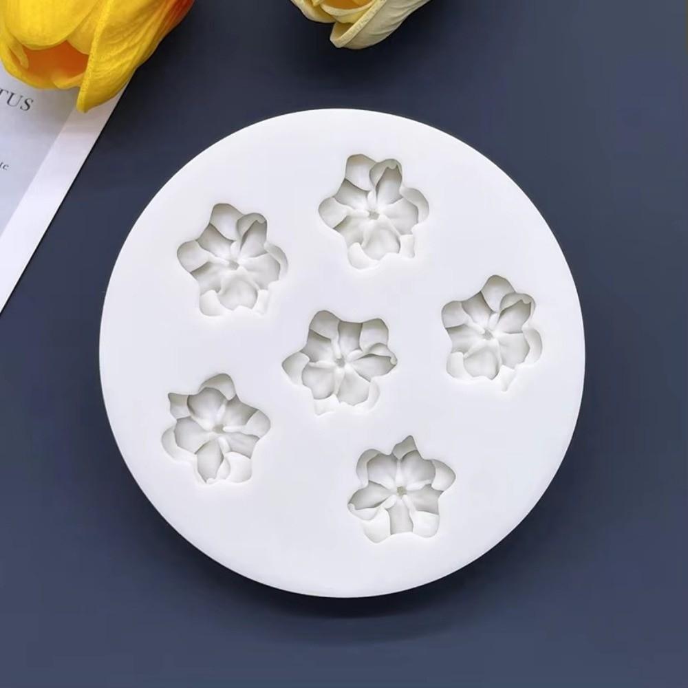 Heat Resistant Pink Flower Fondant Molds Silicone DIY Chocolate Decoration Moulds Flower Shape baking mold Resin