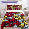 3pcs Duvet Cover Set (1*Duvet Cover + 2*Pillowcase, Without Core), Among Us Print Soft All‑Season Bedding Set, Home Bedroom Decor Gift