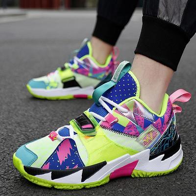 China-Chic Youth Shock Absorbing Resilient Basketball Shoes for Men and Women Wear Resistant Anti Slip Fashion Running Shoes