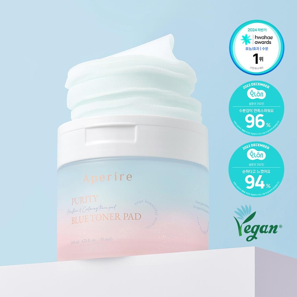 

Aperire [moisture Calming Reconciliation No.1] Aperire Pure Blue Glacier Water Toner Pad 70 Sheets