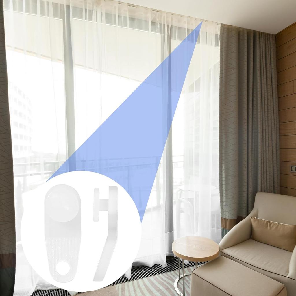 50 Pcs Plastic Curtain Hooks Curtain Roller Curtain Track Gliders White Traverse Rod Slides Curtain Track Glider Hooks Cross-bar Slide Rail