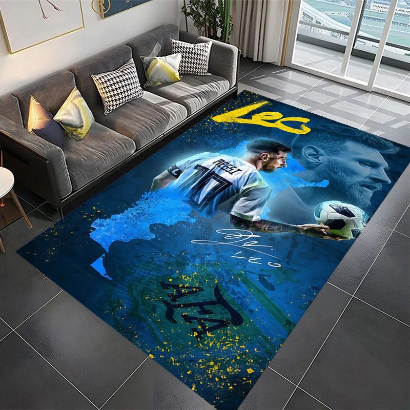Lionel Messi: Legend Field carpet floor mats Living room and bedroom mats Office chair cushion Christmas gifts Doormat