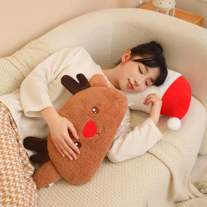 38CM Cute Christmas Series Doll Santa Claus Elk Plush Toy Stuffed Soft Cartoon Deer Toys for Kids Girls Xmas Gift Decor Props