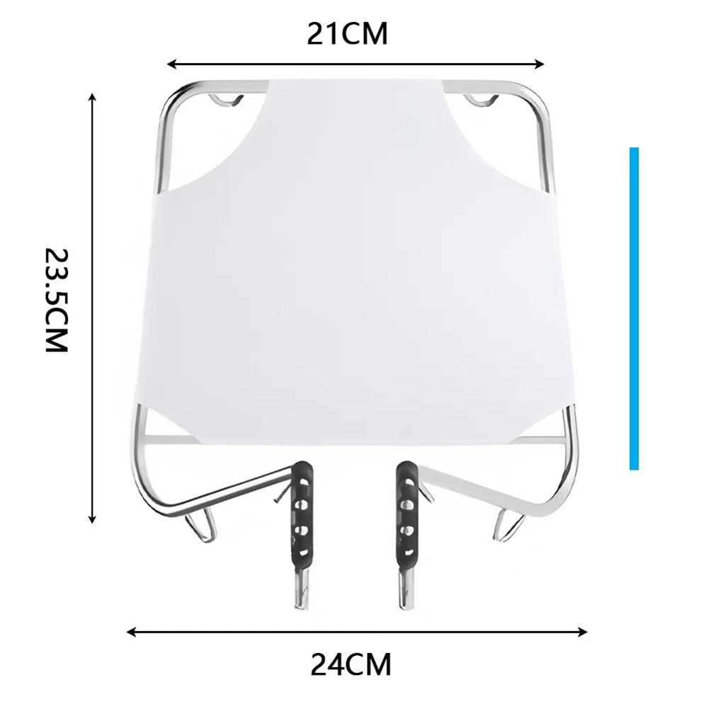 Folding Free Assembly Bike Basket Metal Bike Basket Front Rack Carrier Panniers Bag Luggage Shelf Bracket Trunk for Road / Seat