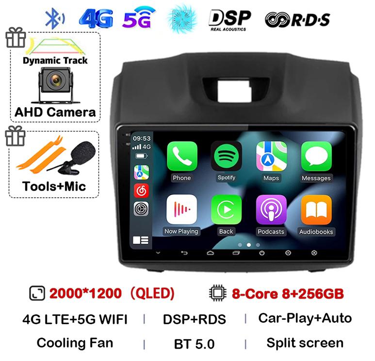 Android 14 Carplay Auto Car Radio For Chevrolet Holden S10 TRAILBLAZER COLORADO ISUZU DMAX GPS Multimedia Stereo Video Player 4G