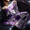 Snoopy'S Purple Adventure Blanket Soft Throw Blanket For Home Bedroom Bed Sofa Travel Office Solid Christmas Blanket