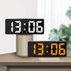 Temperature Display LED Digital Clock Large Number Dual Alarms Alarm Clock Calendar Function Nightlight Backlight
