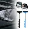 Car Rearview Mirror Wiper With Telescopic Handle for Front Windshield Reversing Mirror Waterdrop Fog Removal Car Accessories NEW