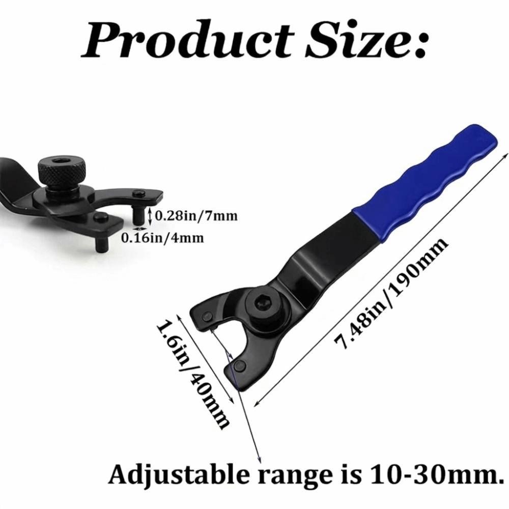 Handheld Design Keylock Wrench Adjustable Angle Pin Spanner Power Tool Accessories  Household Use