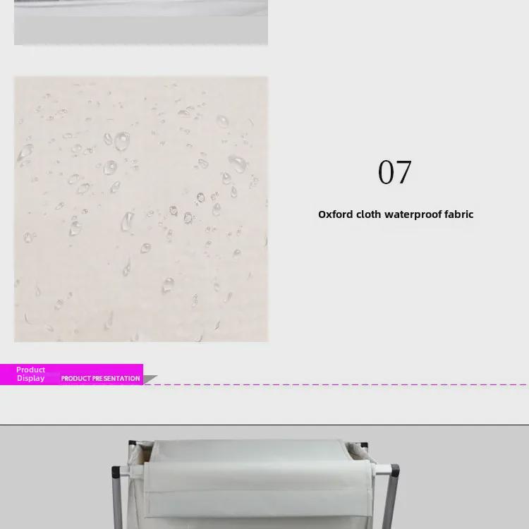 Foldable Aluminum Frame Clothes Basket - Convenient Home Fabric Storage