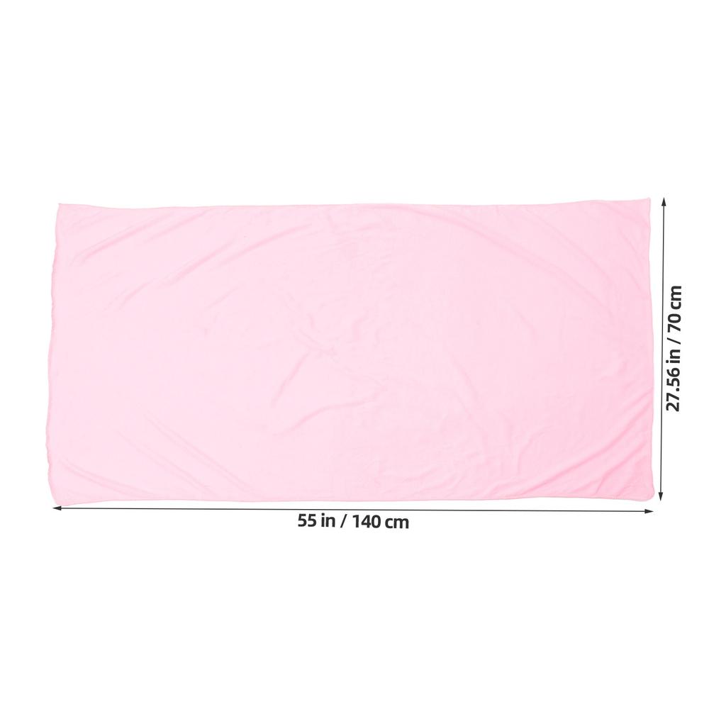 Large Microfiber Bath Towel Quick Dry Lightweight Microfiber Bath Wrap for Spa Beach Swimming Camping 70x140cm Light Pink