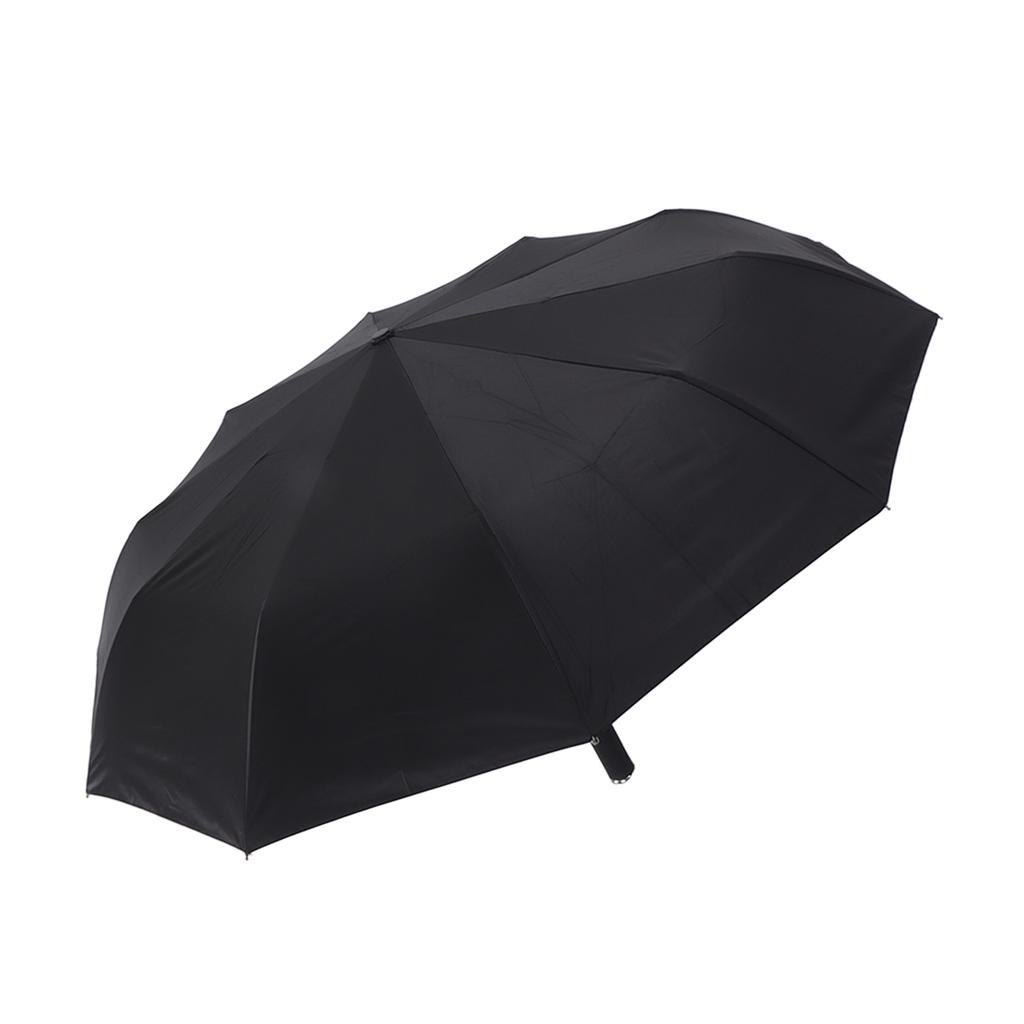 Automatic Umbrella 10 Ribs Windproof Sun Protection Dual Use Travel Umbrella with LED Torch for Outdoor Travel Business