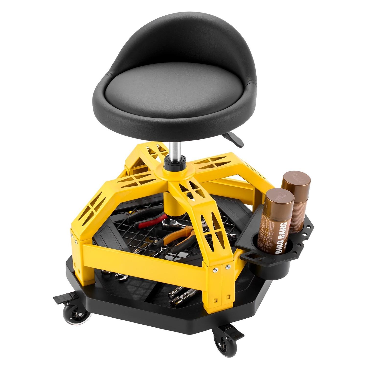 Rolling Shop Stool with Wheels, 500-650