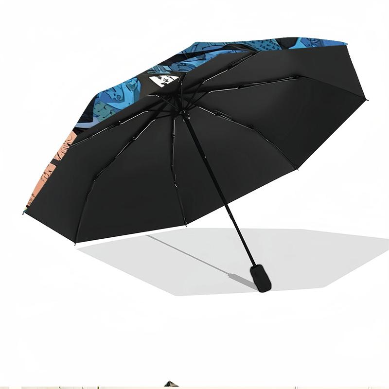 Batman Print Automatic Open Close Umbrella, Portable Foldable Umbrella, for Outdoor Commute Camping Trip, Ideal Birthday Gift