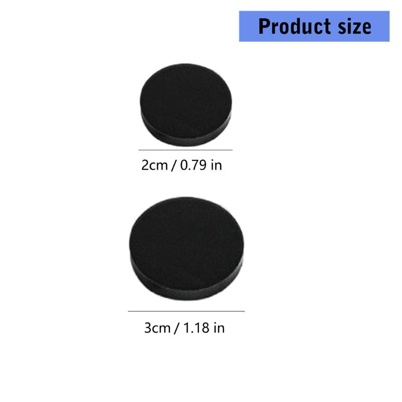 10pcs Round Feet Pad 2/3cm Anti Slip Adhesive Silicone Mat for Game Controller Keyboard Mouse Furniture Shock Absorption