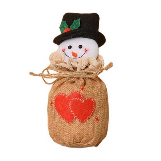 Christmas Candy Bag Reusable Christmas Treat Bag for Goodies Fruits Holiday Gift Storage Bags