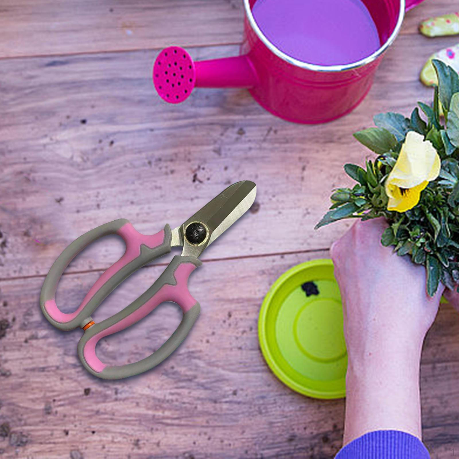 

Floral Shears Garden Scissors Anti Slip Handle Plant Trimming Hand Pruners for Fruits