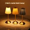 Small Pleated Table Lamp USB Rechargeable Nightstand Lamp Cordless Desk Lamp for Bedroom Living Room Home Office Decor