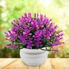 Plastic Artificial Potted Flowers Pink Fake Flower Bonsai Artificial Faux Plants  Indoor Decoration