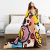 Warm Soft BlanketsKids Adult Camping Yellow Duck Love Bedding Throws  Flannel Bedspread For Bedroom Aesthetic Sofa Bed Cover