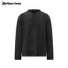 Unisex Retro Wool Henley Long Sleeve T-Shirt - Loose Fit Autumn Base Layer